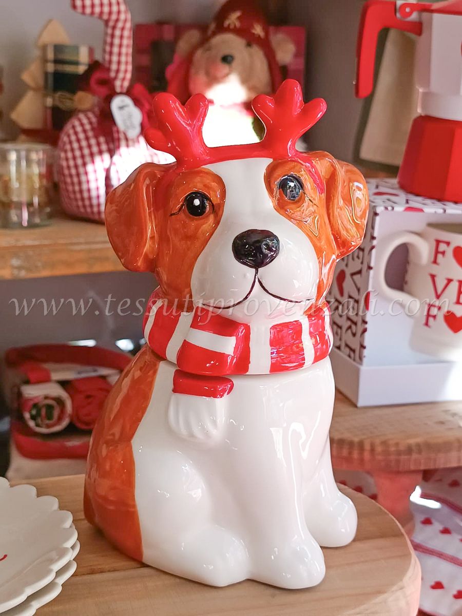 Barattolo ermetico Brandani a forma di cane altezza cm.21 Jack