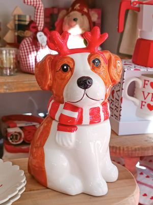 Barattolo ermetico Brandani a forma di cane altezza cm.21 Jack