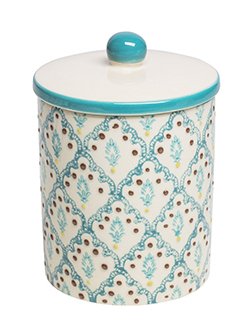 Barattolo porta cotone in gres porcellanato serie Oriental