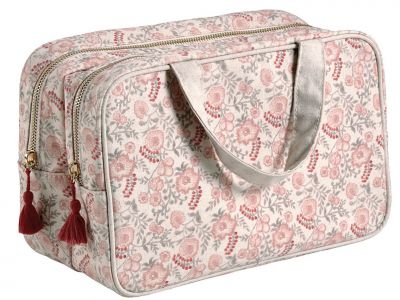 Beauty case doppio Mathilde M. serie Patio en Fleurs cm.28x18x14 h.