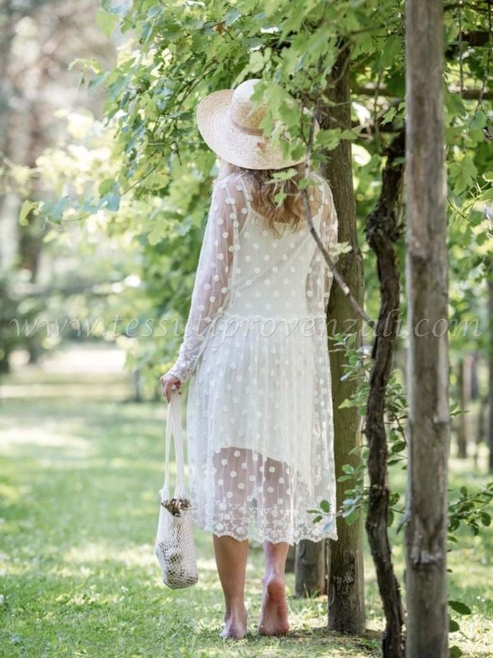 Blanc Mariclo abito in pizzo con sottoveste serie Dentelle colore bianco taglia unica