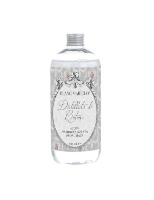 Blanc Mariclo acqua demineralizzata profumata per ferro da stiro serie Distillata di Cotone 500 ml.