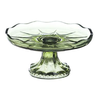 Blanc Mariclo alzatina in vetro serie Vent du Sud cm.17x15 h. colore verde