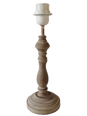 Blanc Mariclo base lampada in legno serie Mafalda altezza cm.33