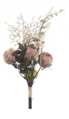 Blanc Mariclo bouquet rose serie Florilegio variante rosa antico h. 38 cm