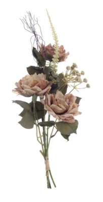 Blanc Mariclo bouquet rose serie Florilegio variante rosa antico h.40 cm