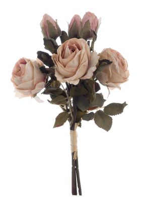Blanc Mariclo bouquet rose serie Florilegio variante rosa antico h. 40 cm.