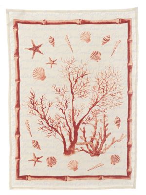 Blanc Mariclo canovaccio serie Maldive variante decoro corallo grande