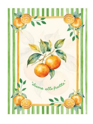 Blanc Mariclo canovaccio serie Ortigia - variante Arance