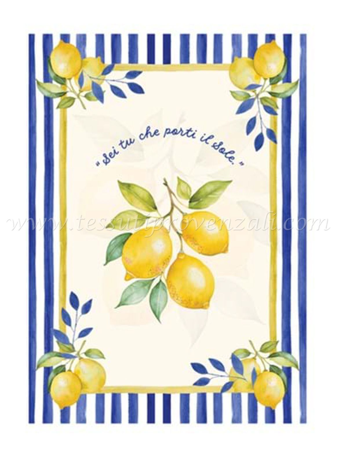 Blanc Mariclo canovaccio serie Ortigia - variante Limoni