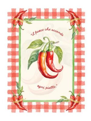 Blanc Mariclo canovaccio serie Ortigia - variante Peperoncino