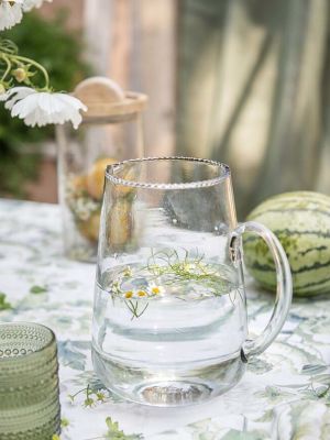Blanc Mariclo caraffa in vetro serie Erbario d'arte 