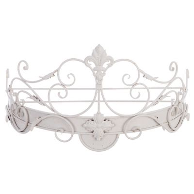 Blanc Mariclo ciel de lit / baldacchino in metallo serie Curly Collection