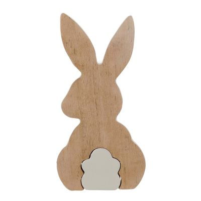 Blanc Mariclo coniglietto in legno serie Pasqua in Festa h. 20 cm