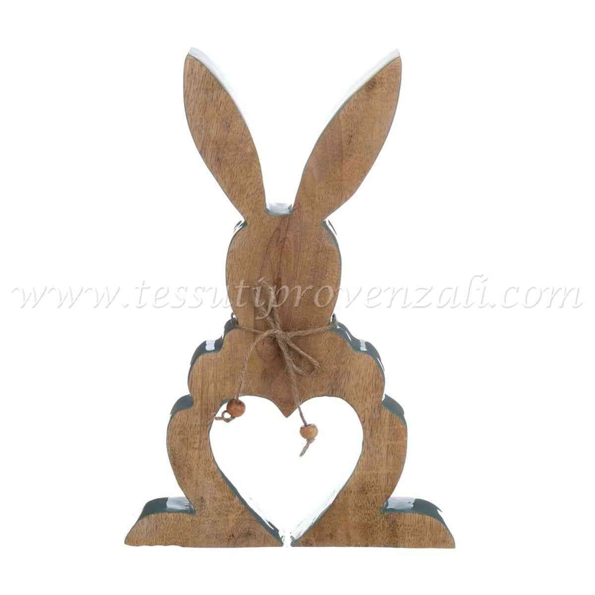 Blanc Mariclo coniglietto in legno serie Pasqua in festa h. 25 cm
