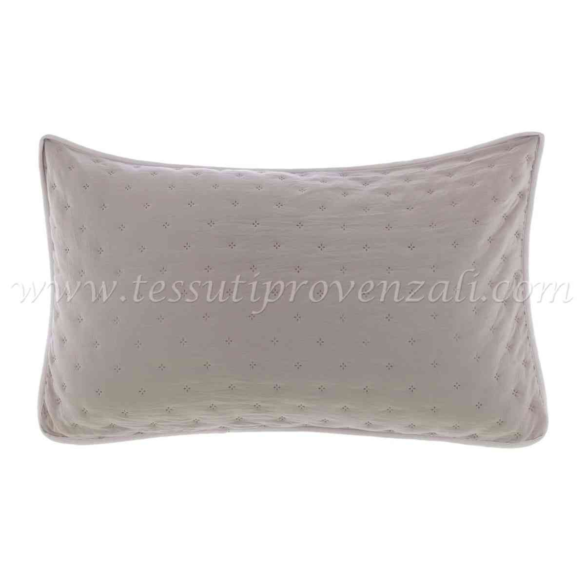 Blanc Mariclo coppia copri guanciali serie Bicolore reversibile tortora / beige