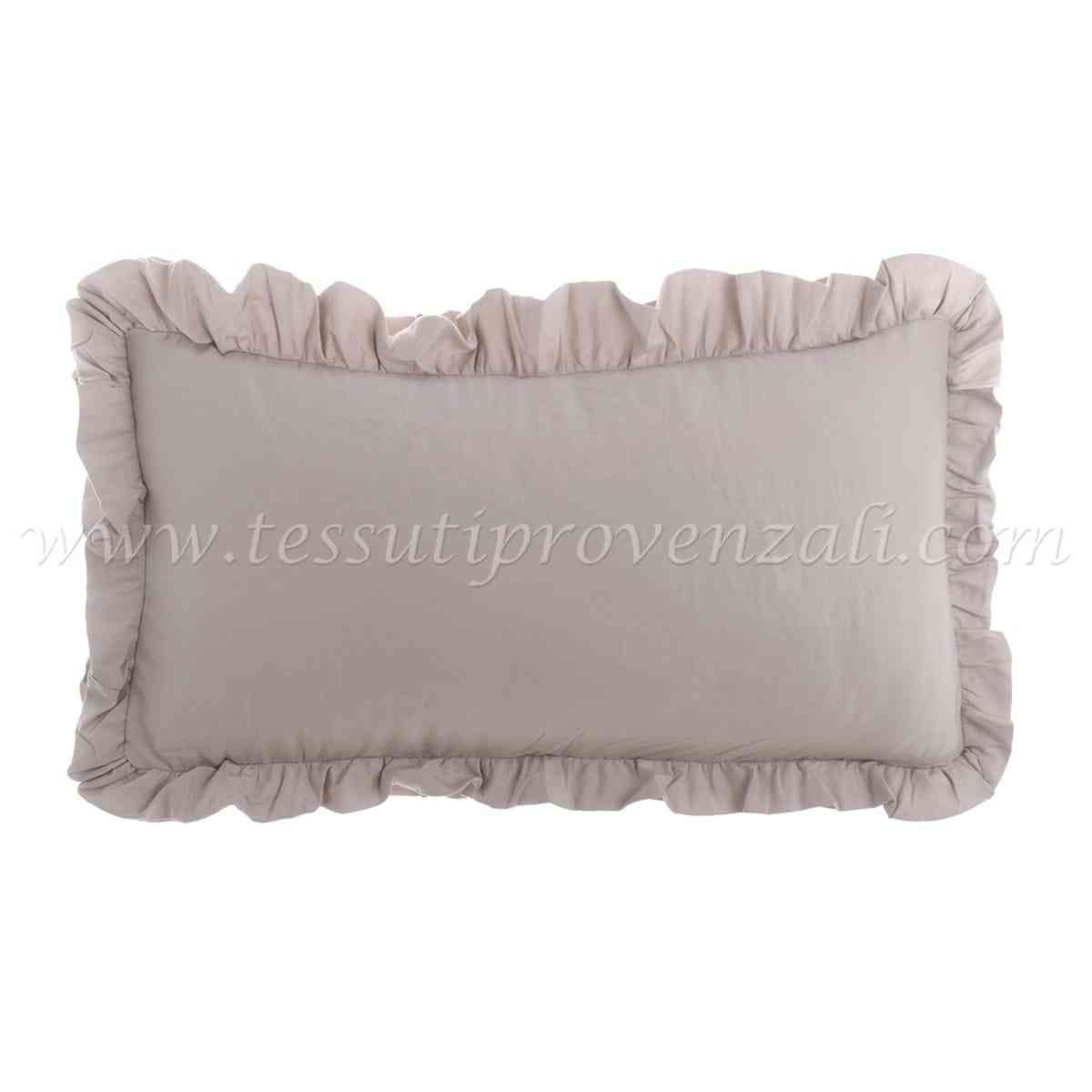 Blanc Mariclo coppia copriguanciali con gala serie Acquarello colore naturale