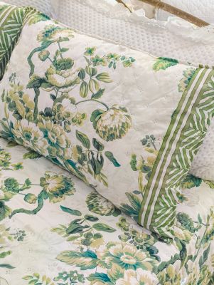 Blanc Mariclo coppia copriguanciali con stampa floreale serie L'Erborista