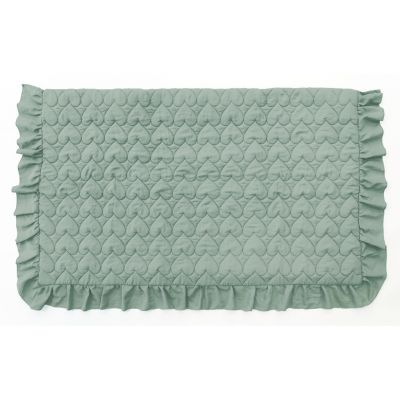 Blanc Mariclo coppia copriguanciali serie Cuore di Zucchero colore verde