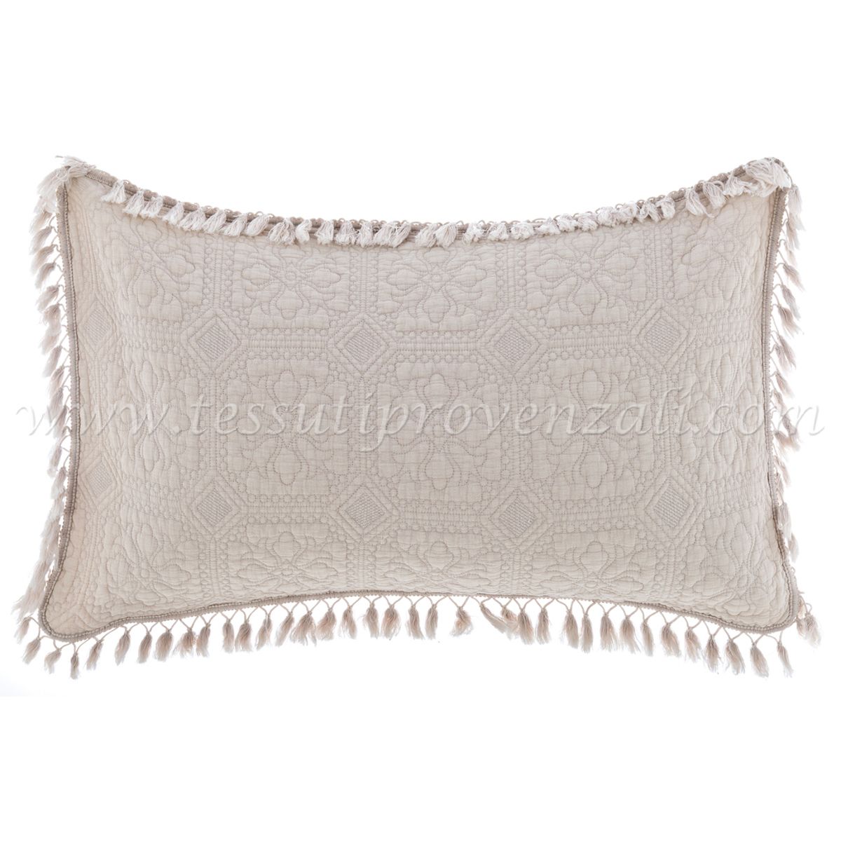 Blanc Mariclo coppia copriguanciali serie Le Nappe colore beige
