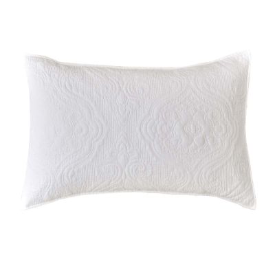 Blanc Mariclo coppia copriguanciali serie Ricamo di cotone colore bianco