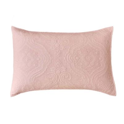 Blanc Mariclo coppia copriguanciali serie Ricamo di cotone colore rosa