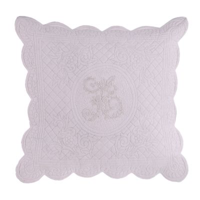 Blanc Mariclo copricuscino arredo boutis con ricami serie Romantic Soul colore rosa