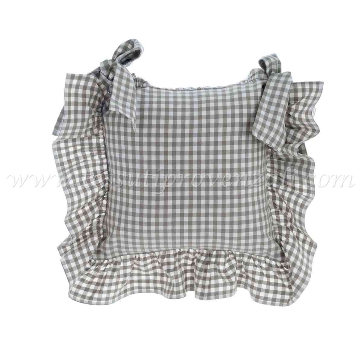 Blanc Mariclo copricuscino per sedia serie Osteria Chic variante verde oliva polvere