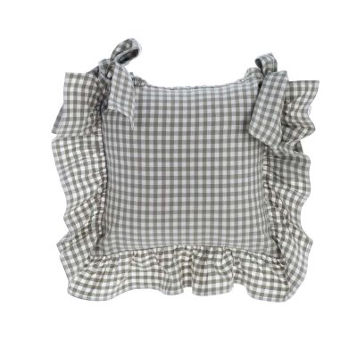 Blanc Mariclo copricuscino per sedia serie Osteria Chic variante verde oliva polvere