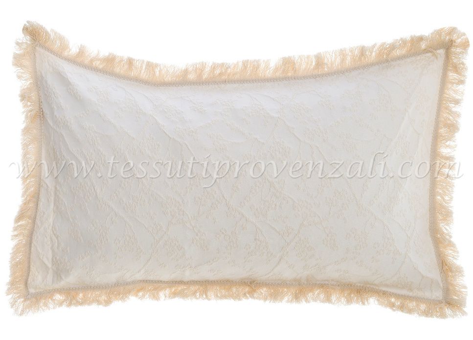 Blanc Mariclo copriguanciale jacquard serie Margaret colore avorio