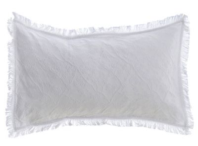 Blanc Mariclo copriguanciale jacquard serie Margaret colore bianco