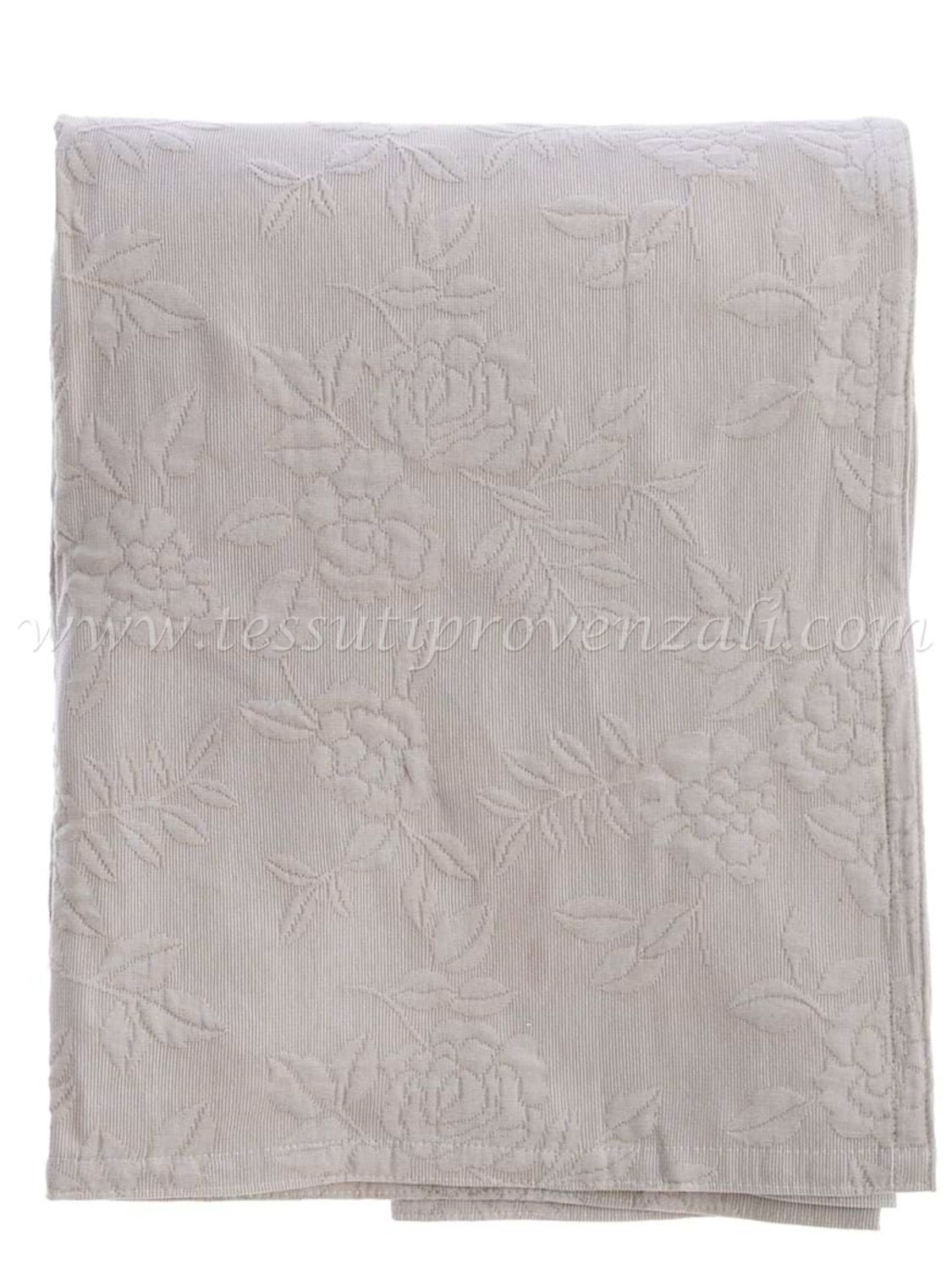 Blanc Mariclo copriletto singolo jacquard serie Elizabeth colore tortora