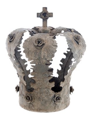 Blanc Mariclo' corona decorativa serie Ex Voto cm.34x40 h.
