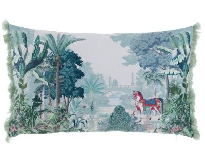 Blanc Mariclo cuscino in velluto serie Chanson de jeste cm.30x50