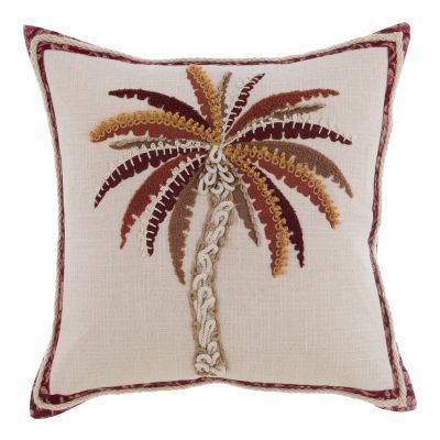 Blanc Mariclo cuscino ricamato serie Cocco cm.45x45