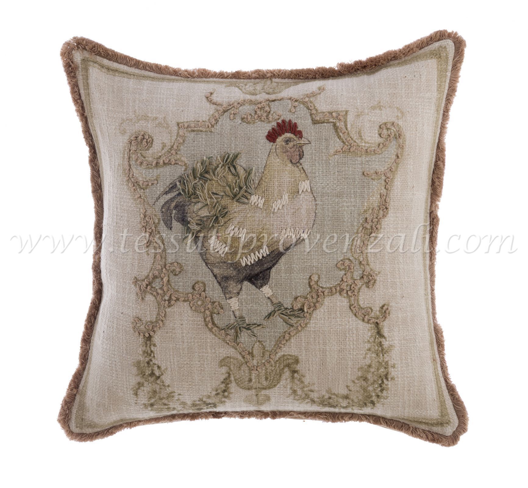 Blanc Mariclo cuscino serie Coco cm.40x40