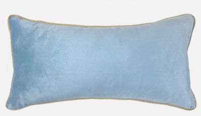 Blanc Mariclo cuscino serie Velluto Soffice cm.30x60 colore azzurro
