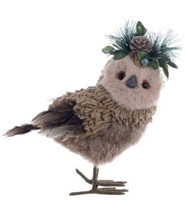 Blanc Mariclo decorazione gufo serie Casa de Floresta altezza cm.24