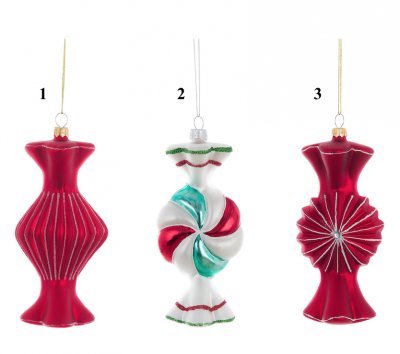 Blanc Mariclo decorazione in vetro a forma di caramella - variante 2