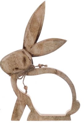 Blanc Mariclo decoro coniglietto in legno serie Zerlina misura grande cm.21x29,5 h.