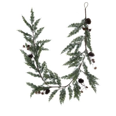 Blanc Mariclo festone pino artificiale cm. 180