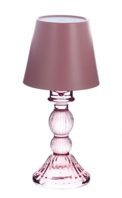 Blanc Mariclo lampada led da tavolo Aurora Collection altezza cm.24 colore rosa