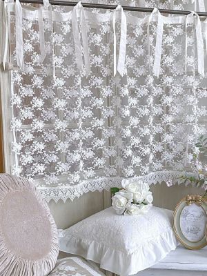 Blanc Mariclo mantovana in tulle ricamato serie Dentelle Romantique cm.140x80 h.