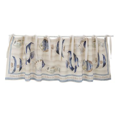 Blanc Mariclo mantovana serie Les Poissons cm.180x50 h.