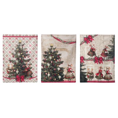 Blanc Mariclo piccola shopper con tre canovacci serie Favola di Natale