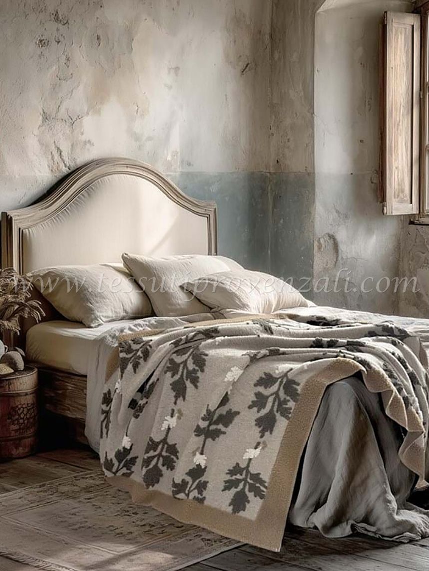 Blanc Mariclo plaid in lana cotta serie Natura Silente cm. 160x200