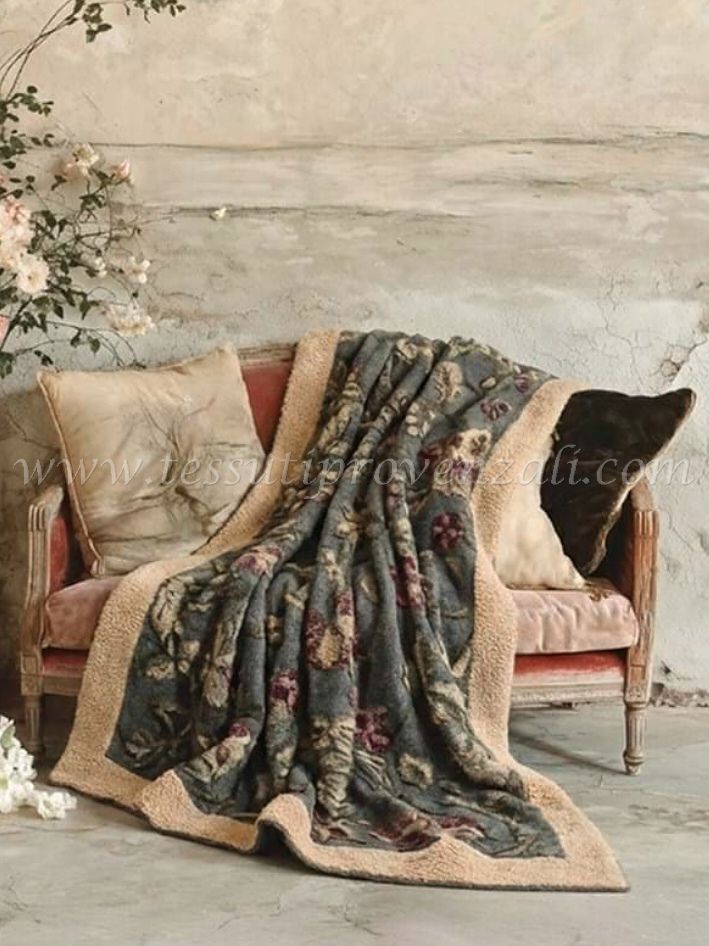Blanc Mariclo plaid in lana cotta serie Notte in Fiandra cm. 160x200