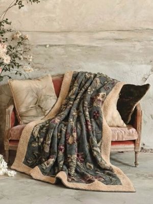 Blanc Mariclo plaid in lana cotta serie Notte in Fiandra cm. 160x200