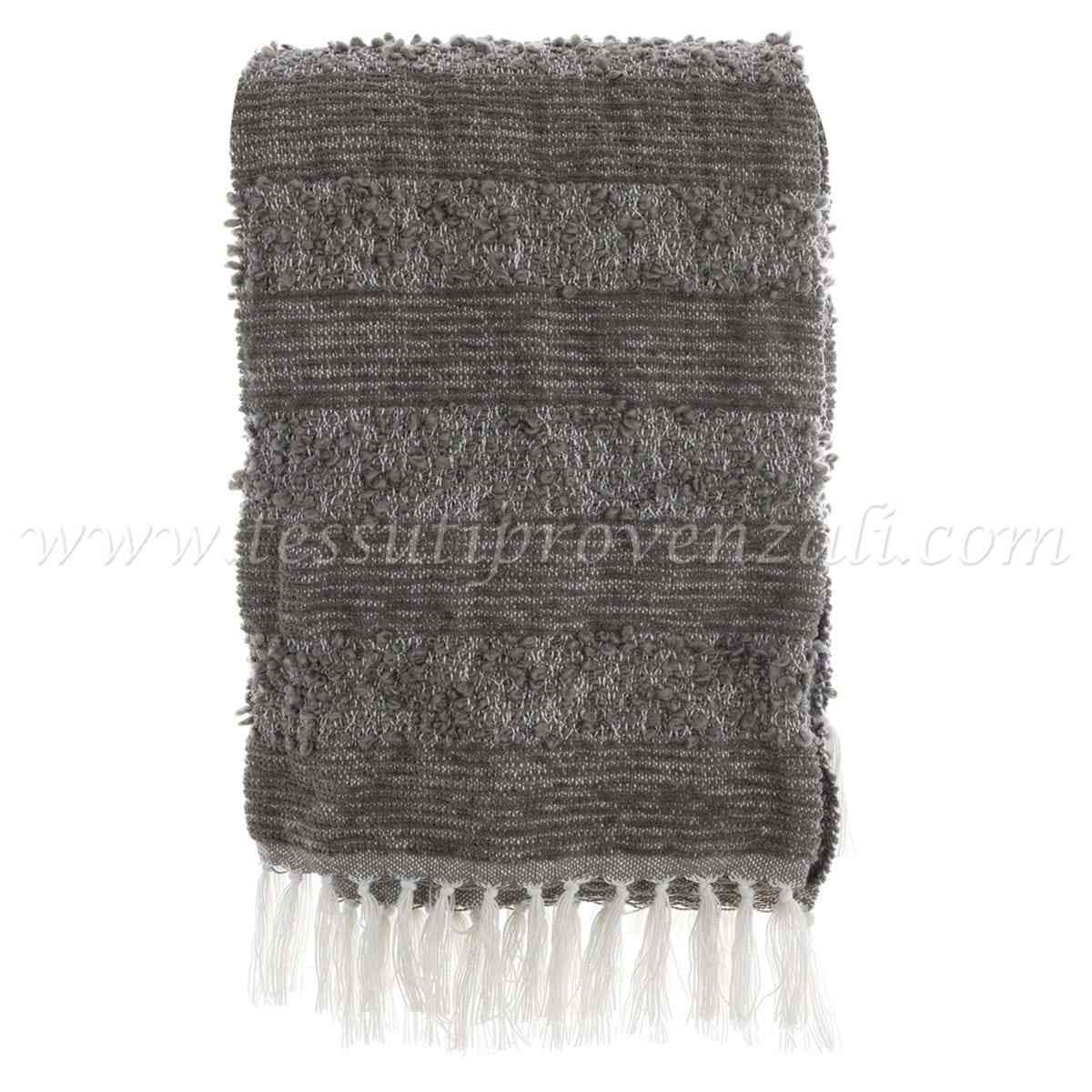 Blanc Mariclo plaid serie Natural Soul colore fango cm. 125 x 150