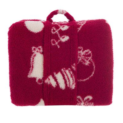 Blanc Mariclo plaid sherpa serie Xmas Joy rosso cm. 140 x 170